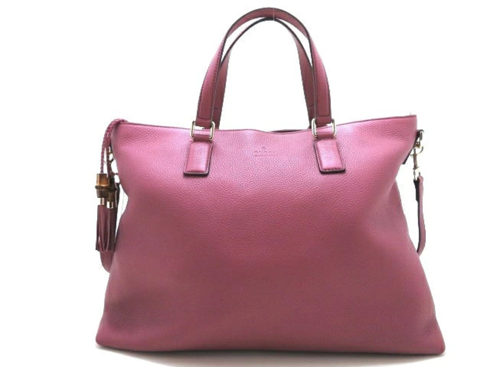 Gucci Shoulder Bag Calfskin Pink